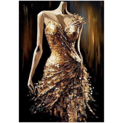 »Golden Glimmer Dress«