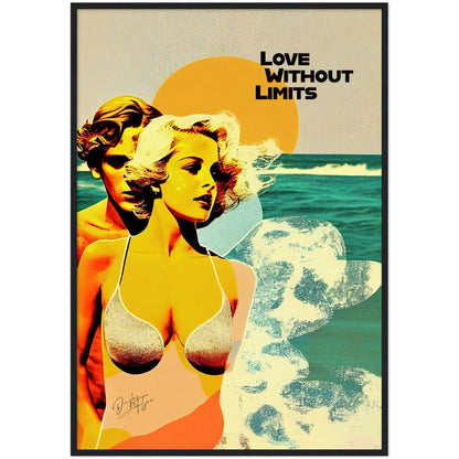 »Love Without Limits«retro poster