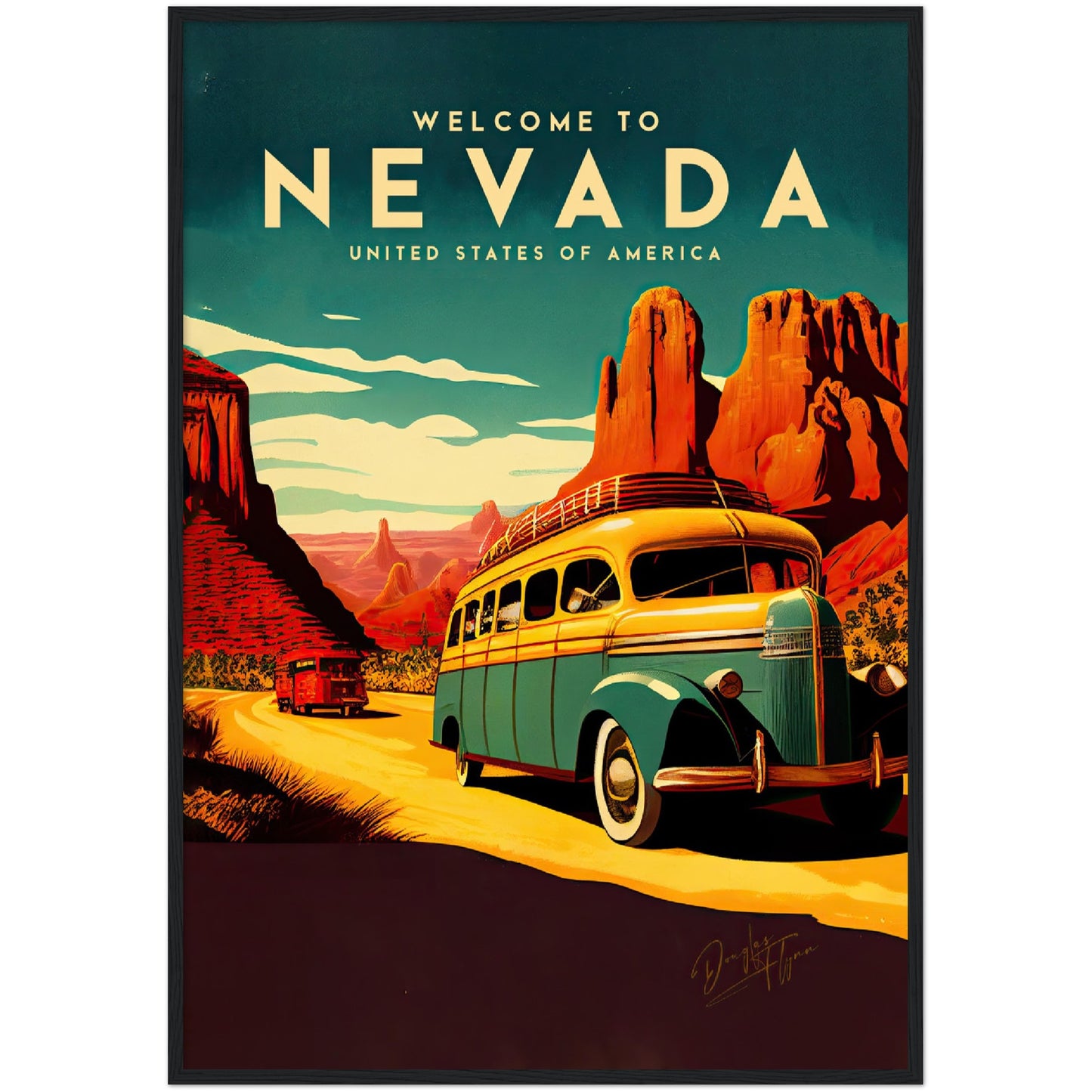 »Nevada, travel poster no 2« retro poster