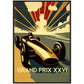 »Journey Through Racing History« retro poster