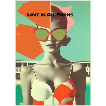 »Love in All Forms«retro poster