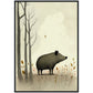 »Wild Boar Grunt And Ruminate« retro poster