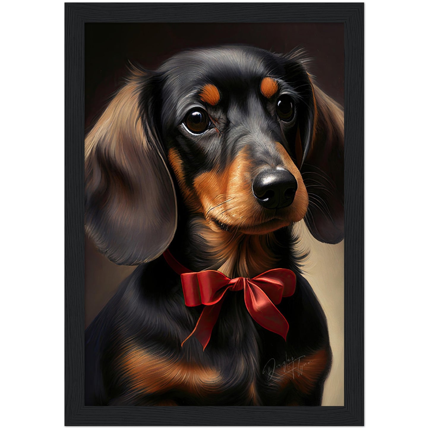 »Dachshund med rosett«