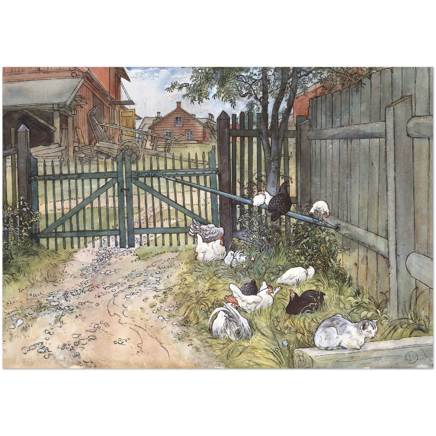 »Grinden« av Carl Larsson