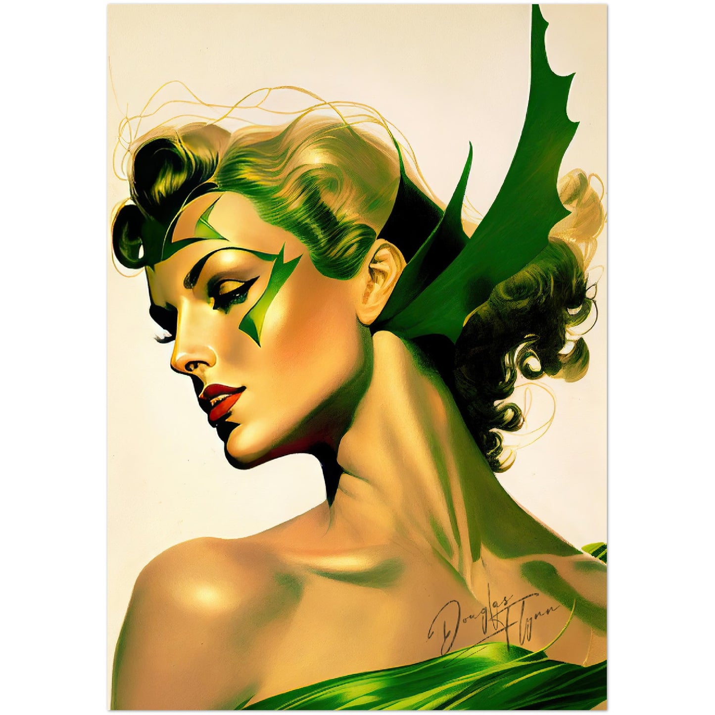 »The Verdant Valkyr« retro poster