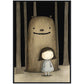 »Fussy Princess And Sulky Troll Playing In The Woods« retro poster
