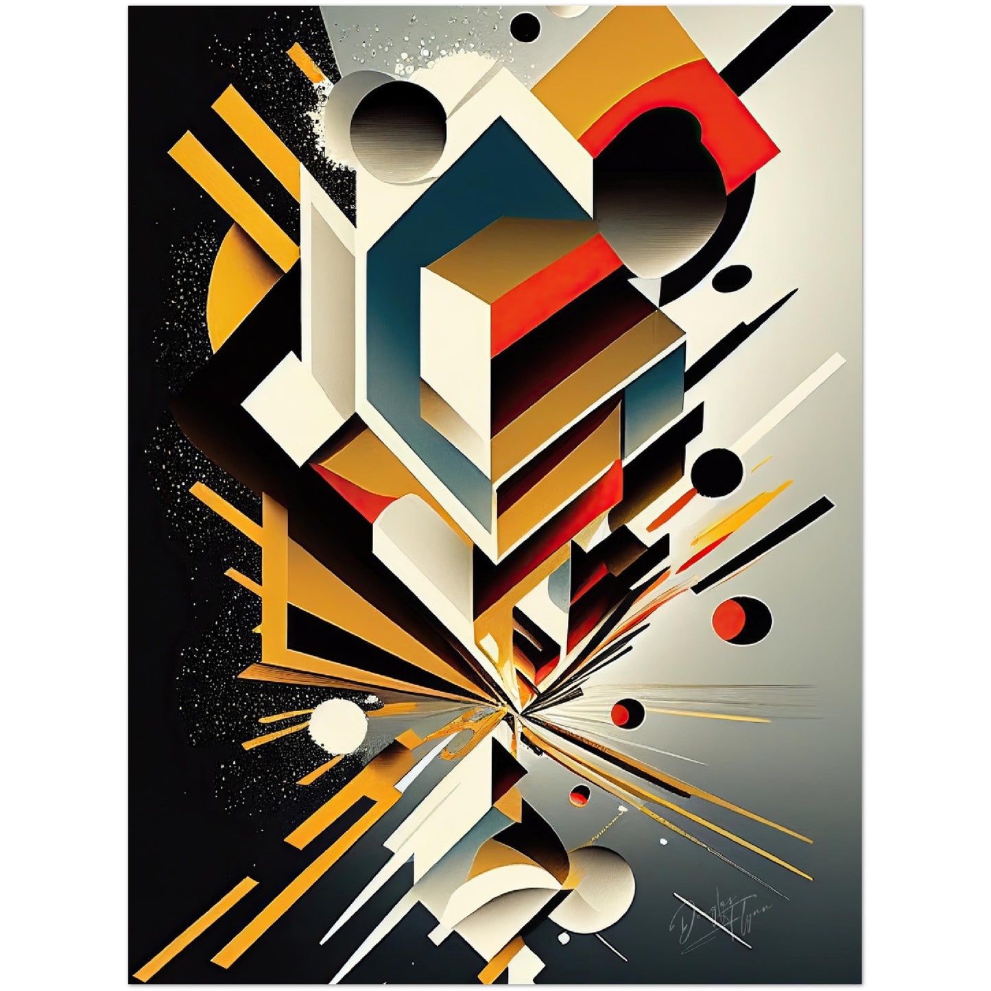 »Powerful Linear Dynamics« retro poster