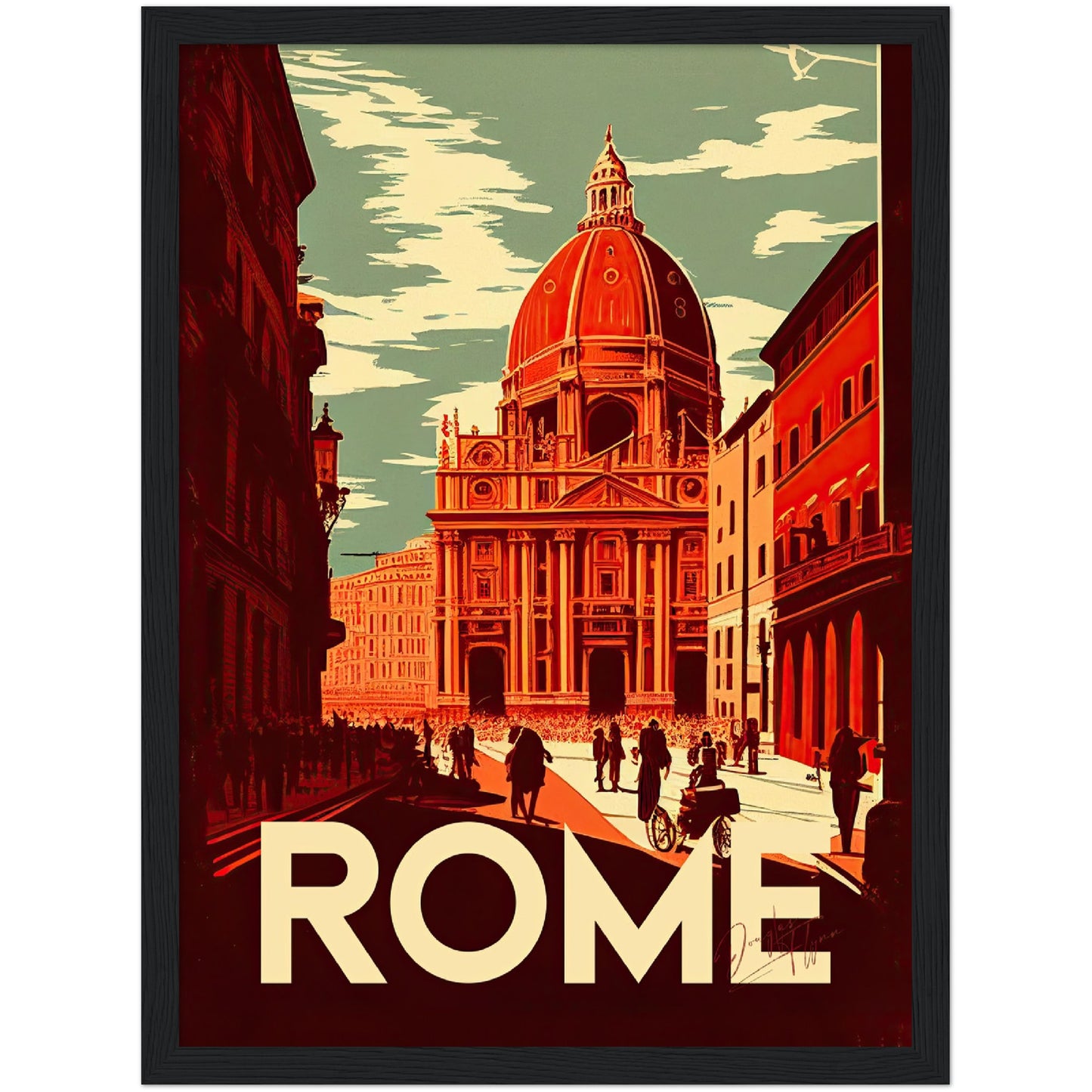 »Rome, travel poster no 1« retro poster