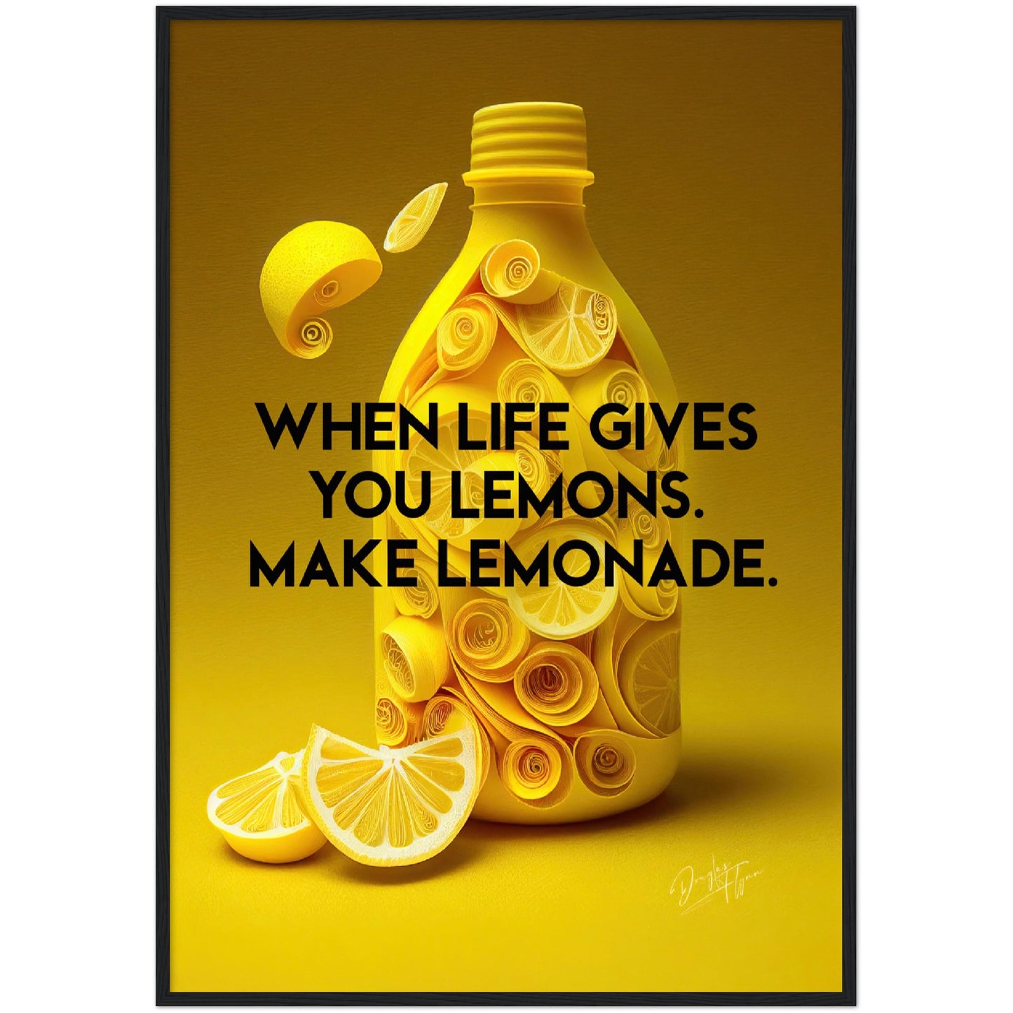 »When Life Gives You Lemons« retro poster