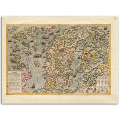 Carta Marina 1539, historisk nordenkarta