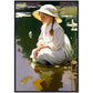 »Lily's and reflection« retro poster