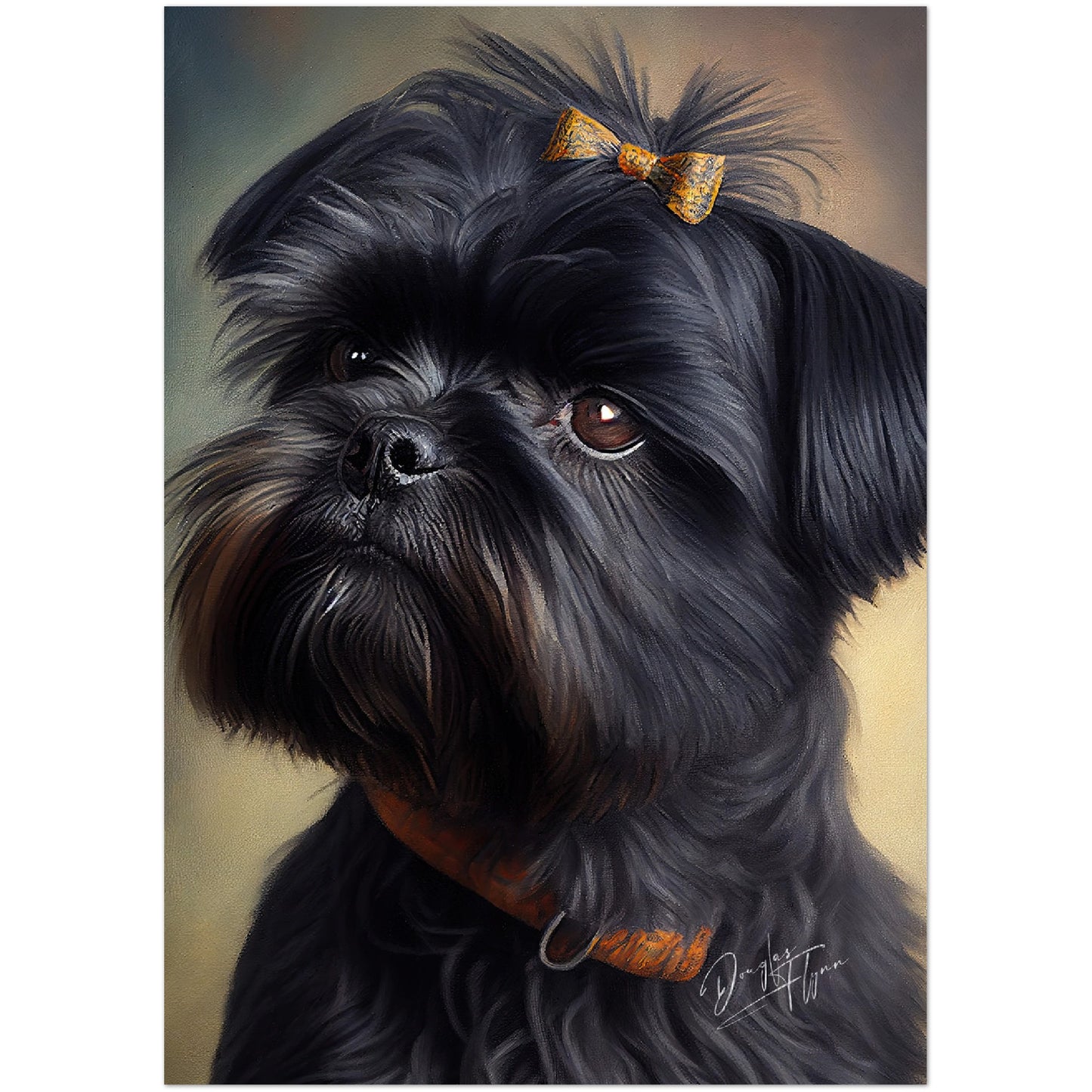 »Affenpinscher med rosett«