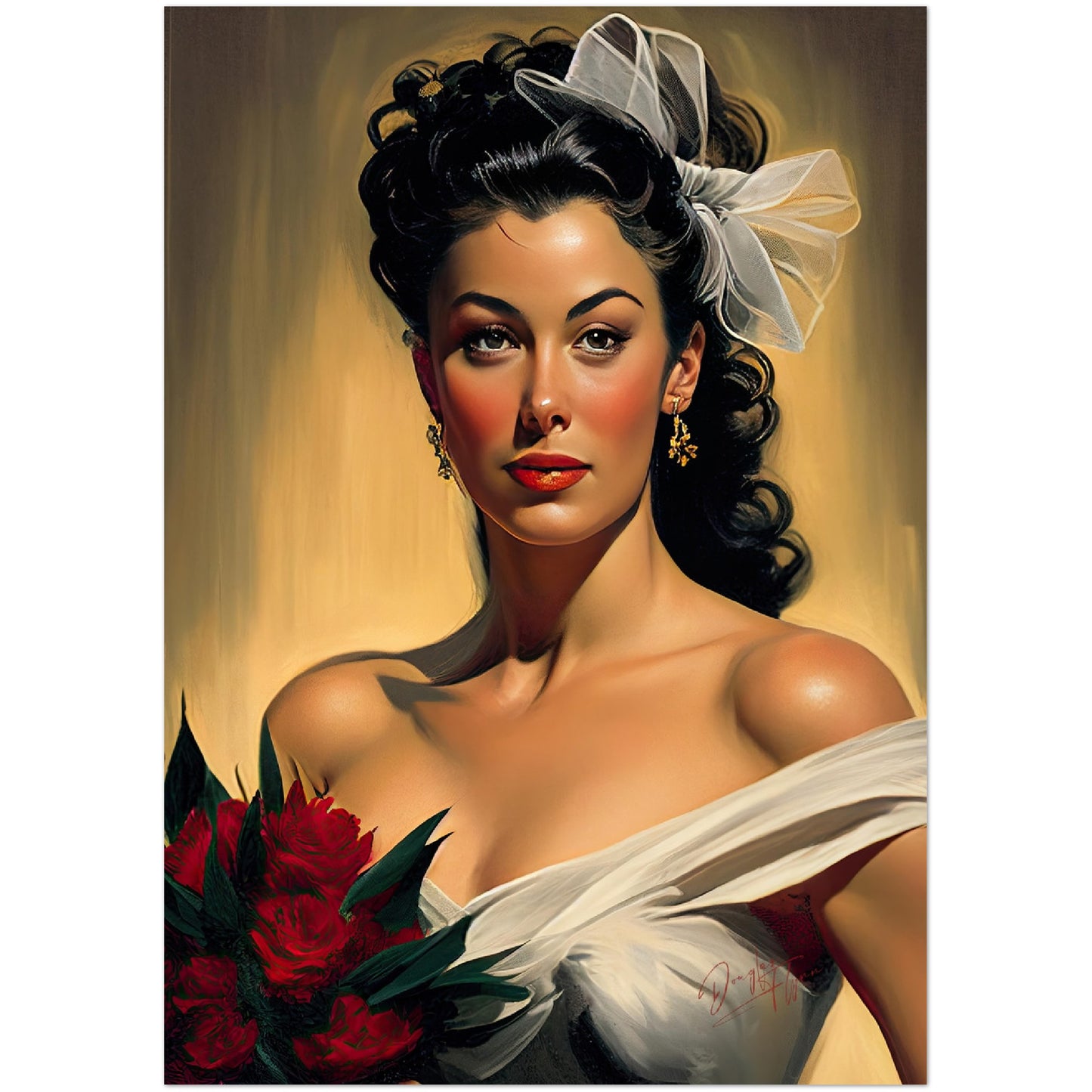 »Bridal Happiness« retro poster