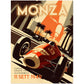 »Classics on the Track« retro poster