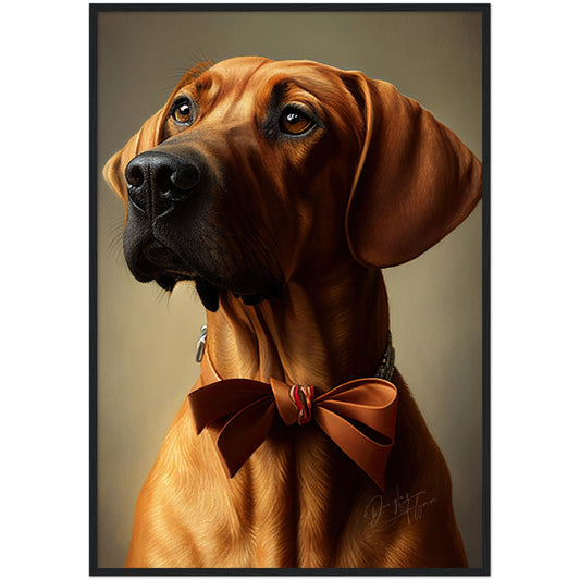 »Rhodesian Ridgeback med rosett«