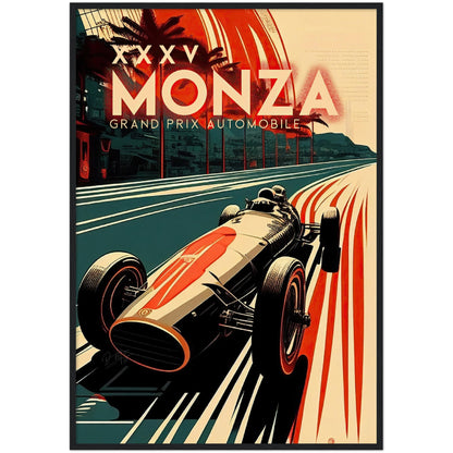»Famous Four Wheels« retro poster