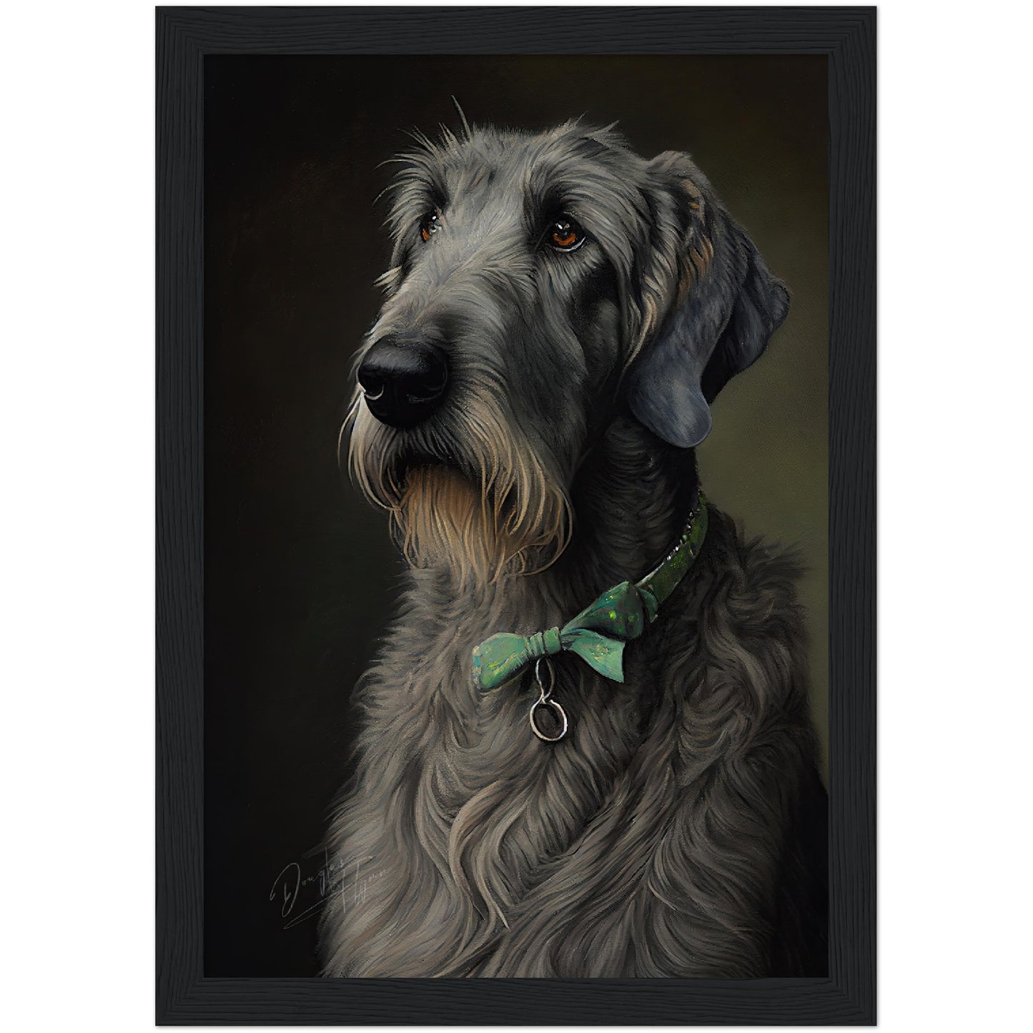 »Irish Wolfhound med rosett«