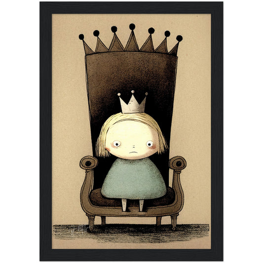 »Grumpy Little Princess« retro poster