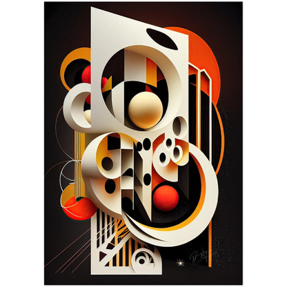 »Lively Linearity« retro poster