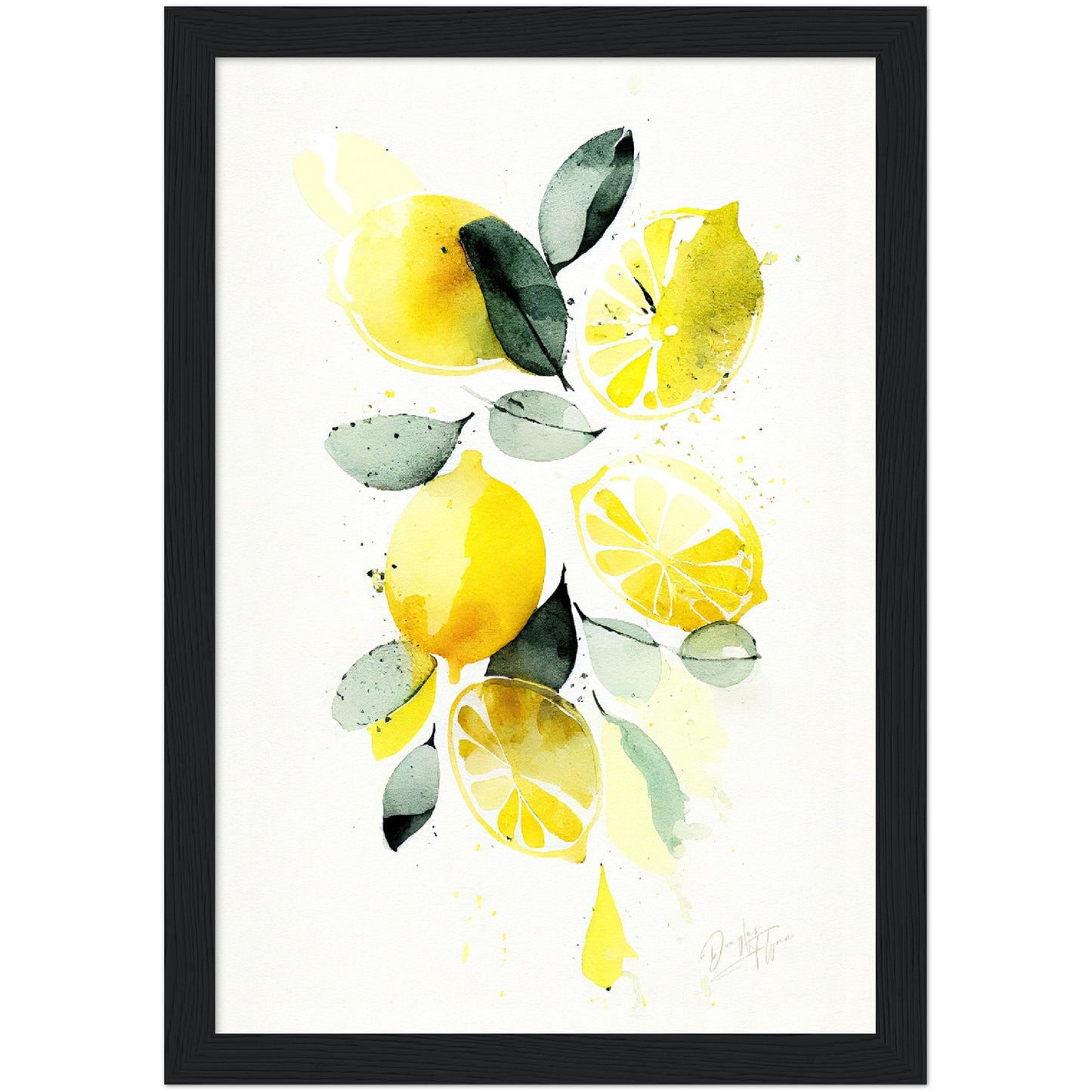 »Lemon Tranquil Tones« retro poster