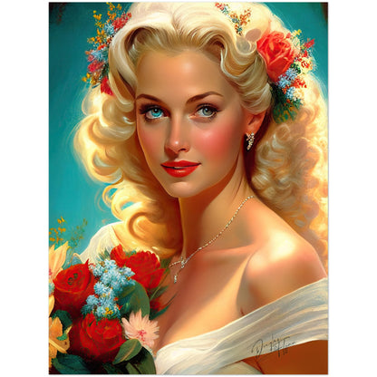 »Bridal Elegance on Stage« retro poster