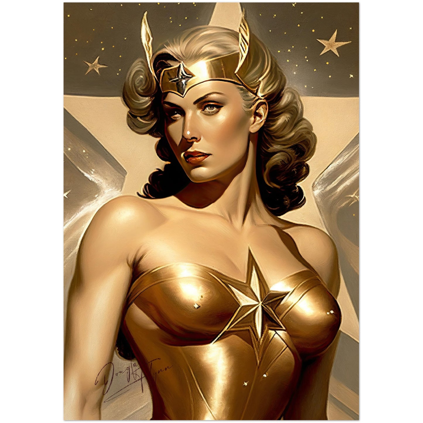 »The Sky Sentinel« retro poster