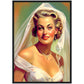 »Lace wedding dreams« retro poster
