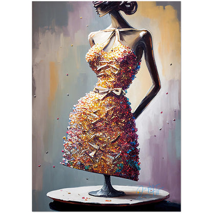 »Prismatic Pleats Dress«