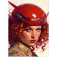 »You got permission to land« retro poster