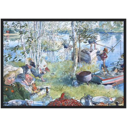 »Kräftfångst« av Carl Larsson