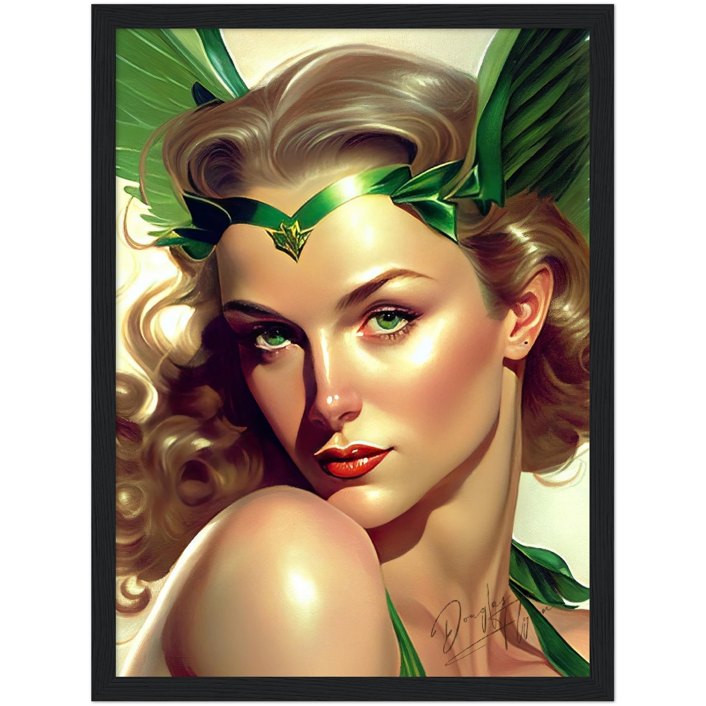 »The Emerald Enforcer« retro poster