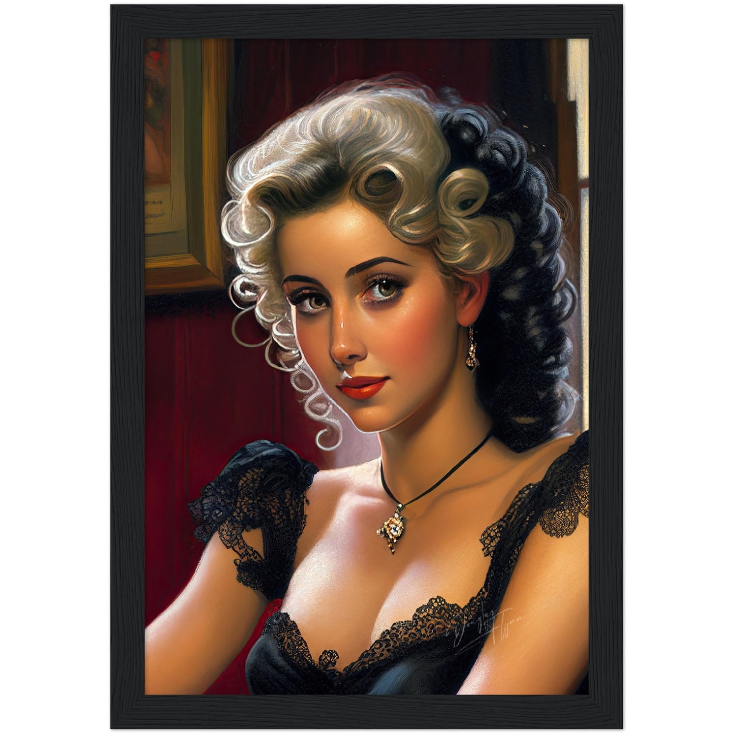 »Sapphire Serenade« retro poster