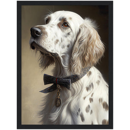 »English Setter med rosett«