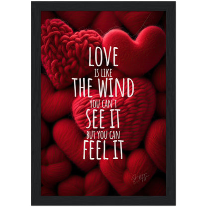 »Love Is Like The Wind« retro poster
