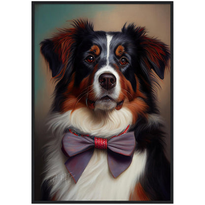 »Australian Shepherd med rosett«