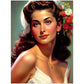 »White Wedding Memories« retro poster