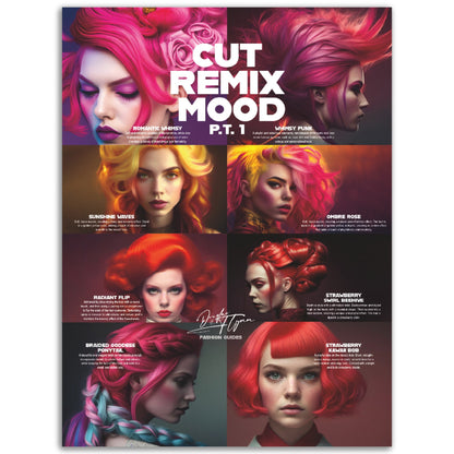 »Cut Remix Mood, pt 1« retro poster