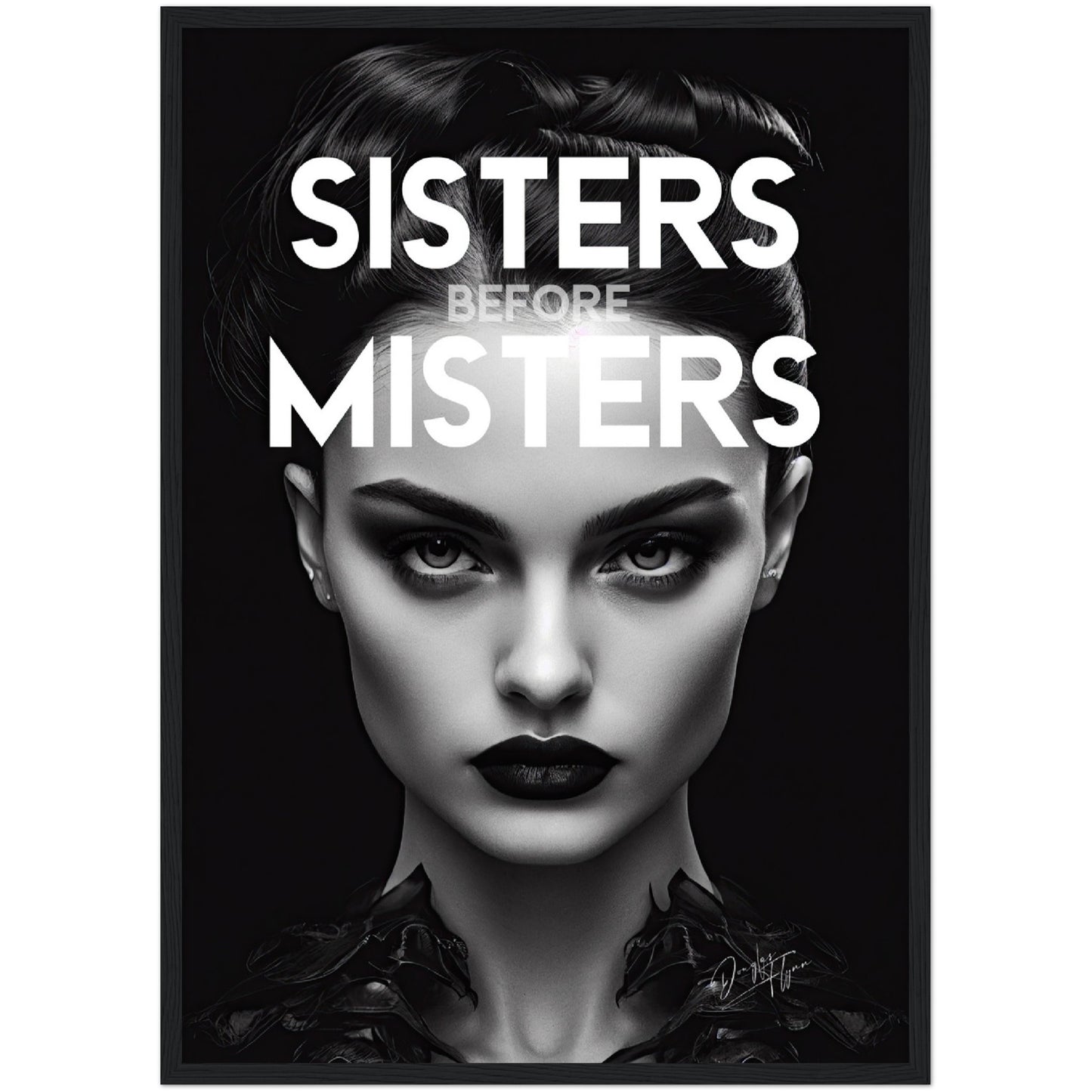 »Sisters Before Misters« retro poster