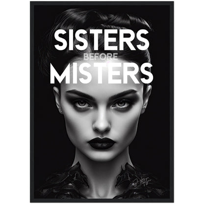 »Sisters Before Misters« retro poster