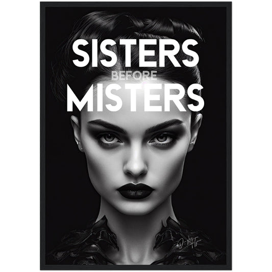 »Sisters Before Misters« retro poster