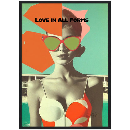 »Love in All Forms«retro poster
