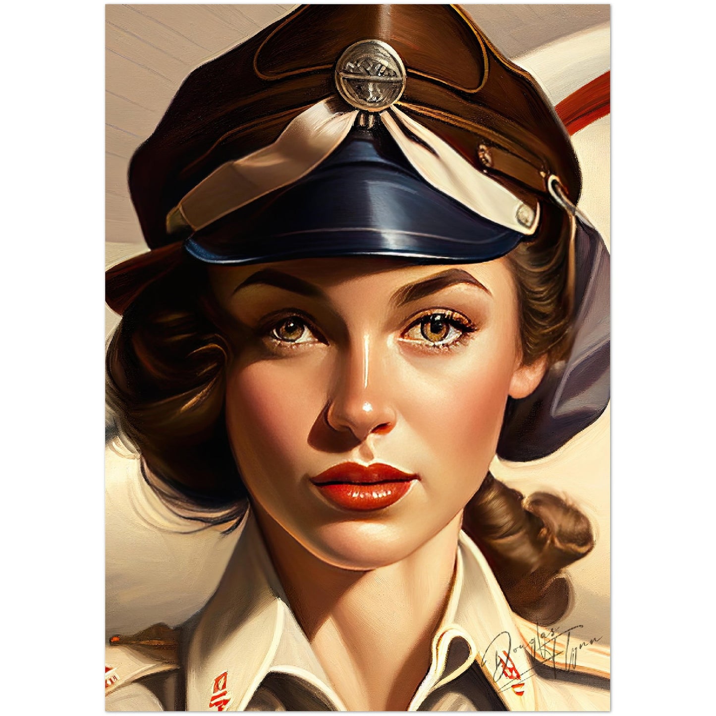 »Let me be your wingman« retro poster