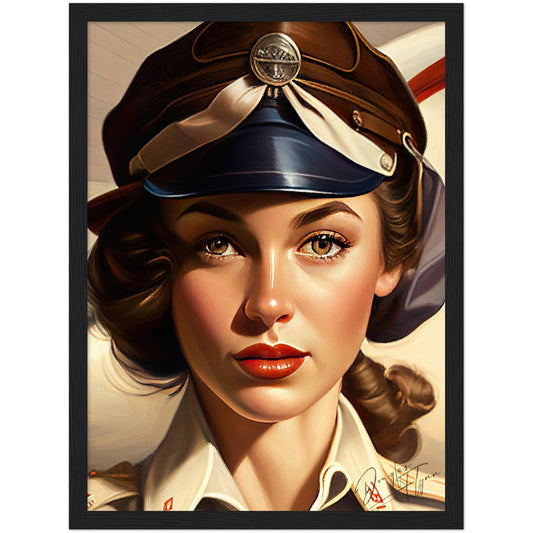 »Let me be your wingman« retro poster