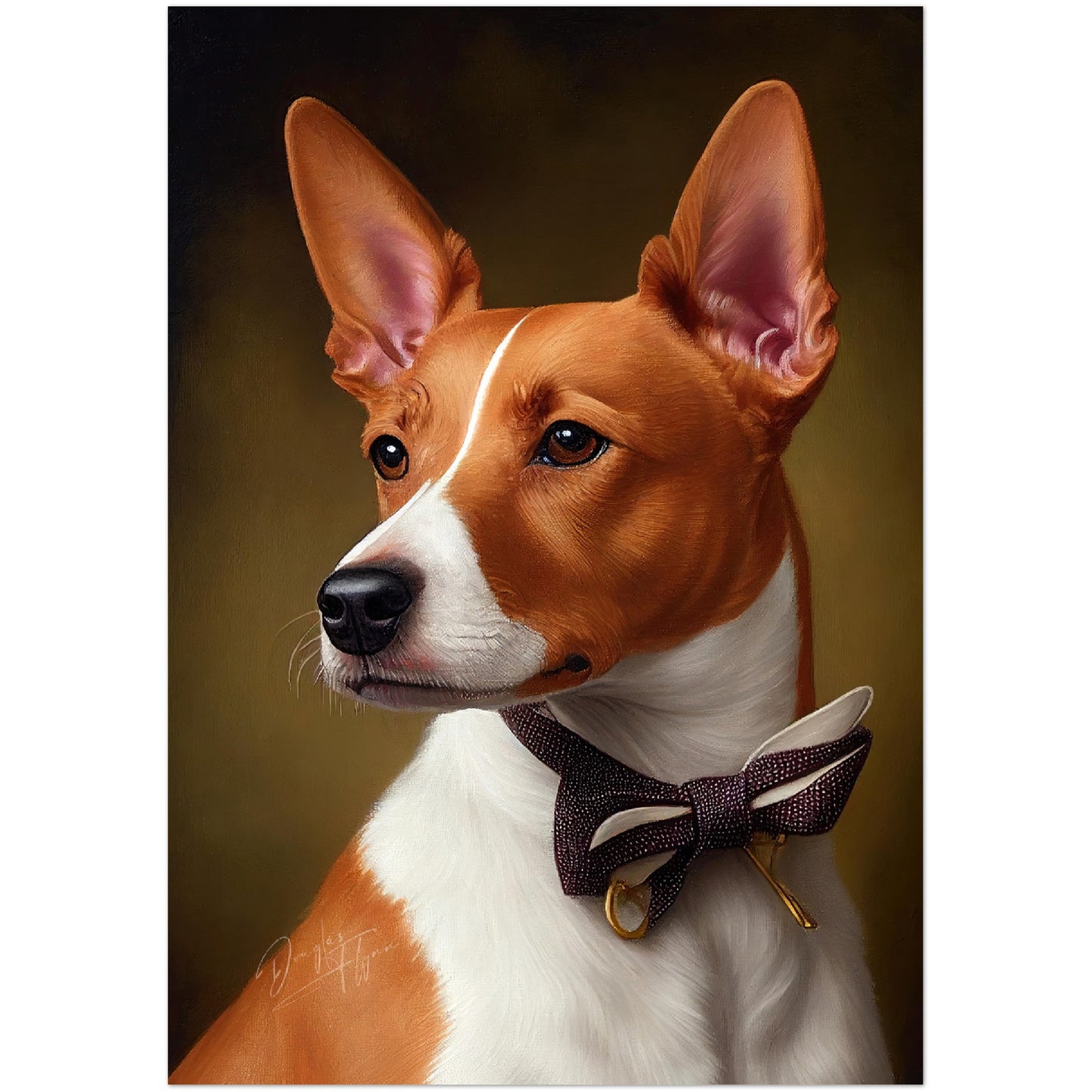 »Basenji med rosett«