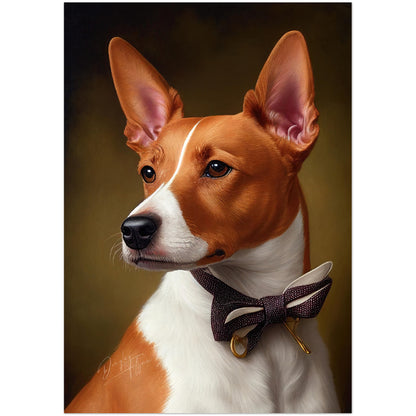 »Basenji med rosett«