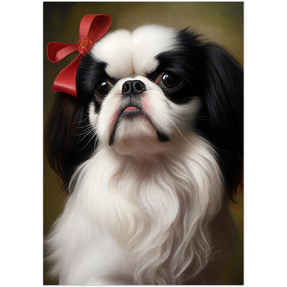 »Japanese Chin med rosett«