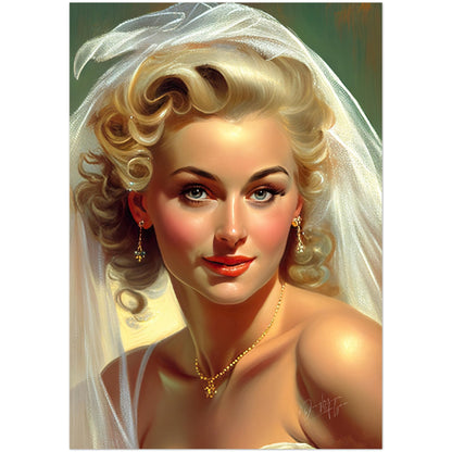 »Bridal Vintage Chic« retro poster