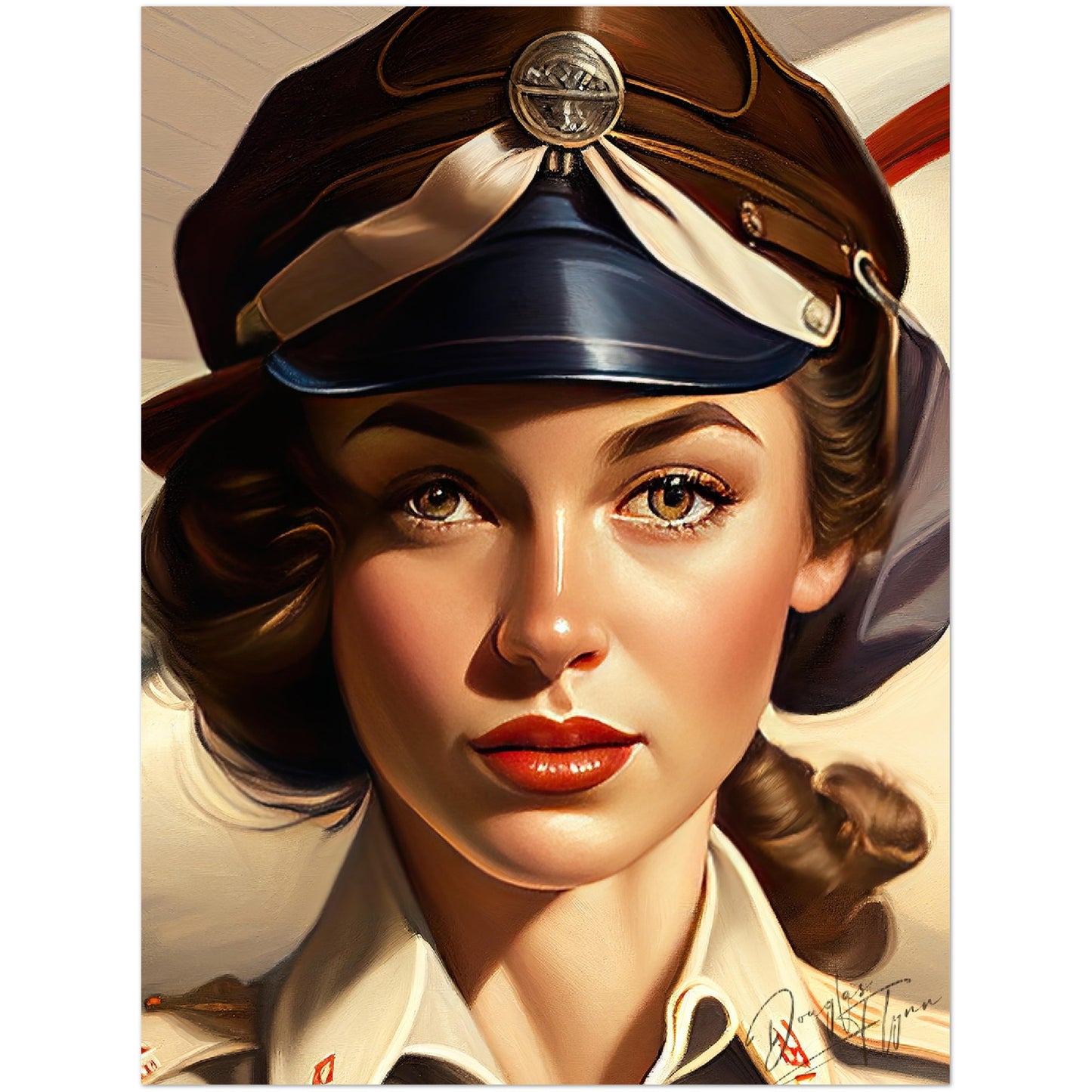 »Let me be your wingman« retro poster