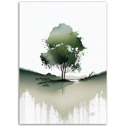 »My Green Trees« retro poster
