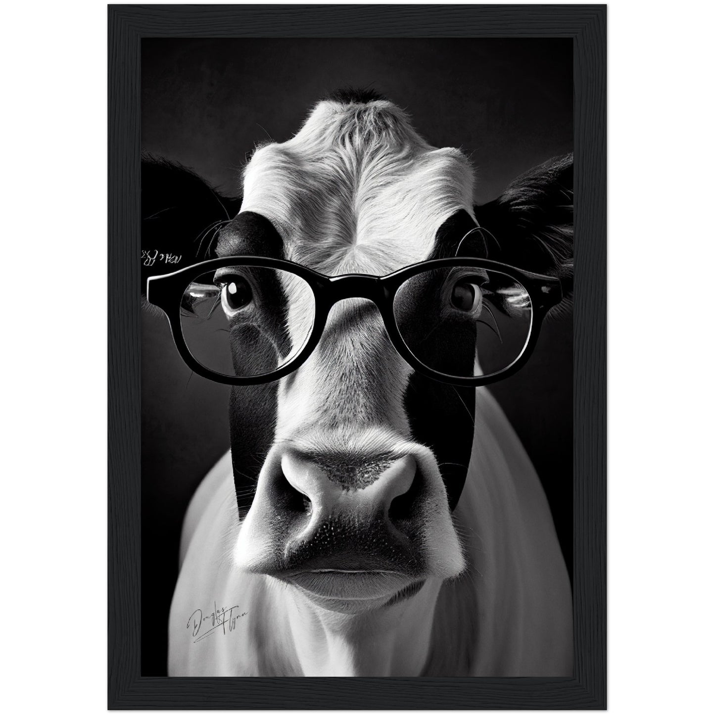 »Cattle Genius« retro poster